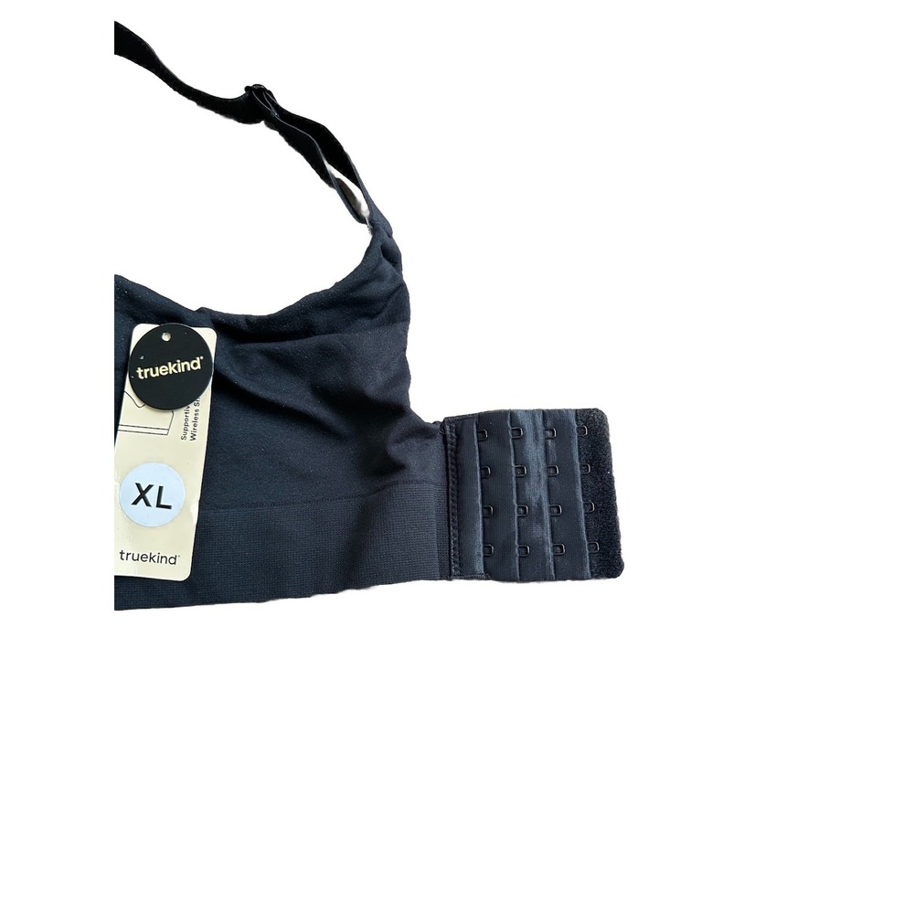 NWT Truekind® Supportive Comfort Wireless Shaping Bra Black XL - Picture 6 of 8